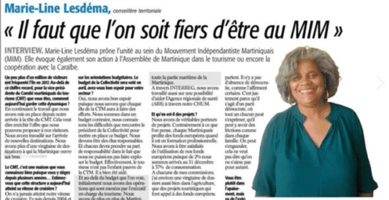 Interview de Marie-Line Lesdéma, Présidente de la Commission des Affaires européennes et coopération de la CTM …