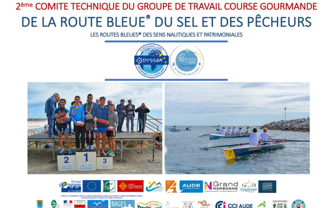 2ème commission du groupe de travail « Course gourmande » de la Route Bleue® du Sel et des Pêcheurs, entre La Palme et Gruissan