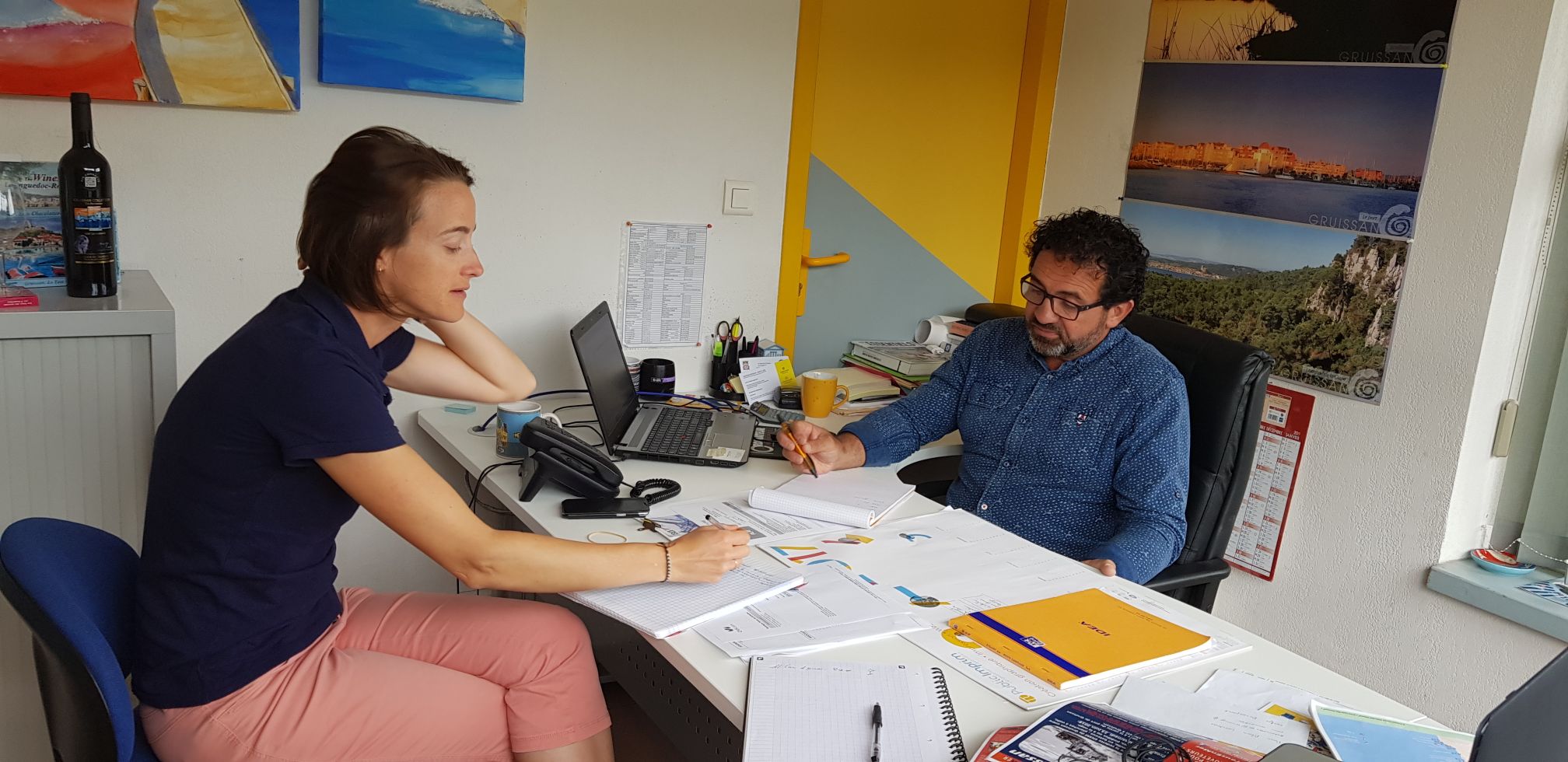 Réunion avec l’Office de Tourisme de Gruissan sur les Croisières Bleues Odyssea