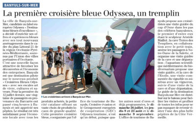La Croisière Bleue Odyssea® à destination de Banyuls-sur-Mer à l’honneur dans la presse !