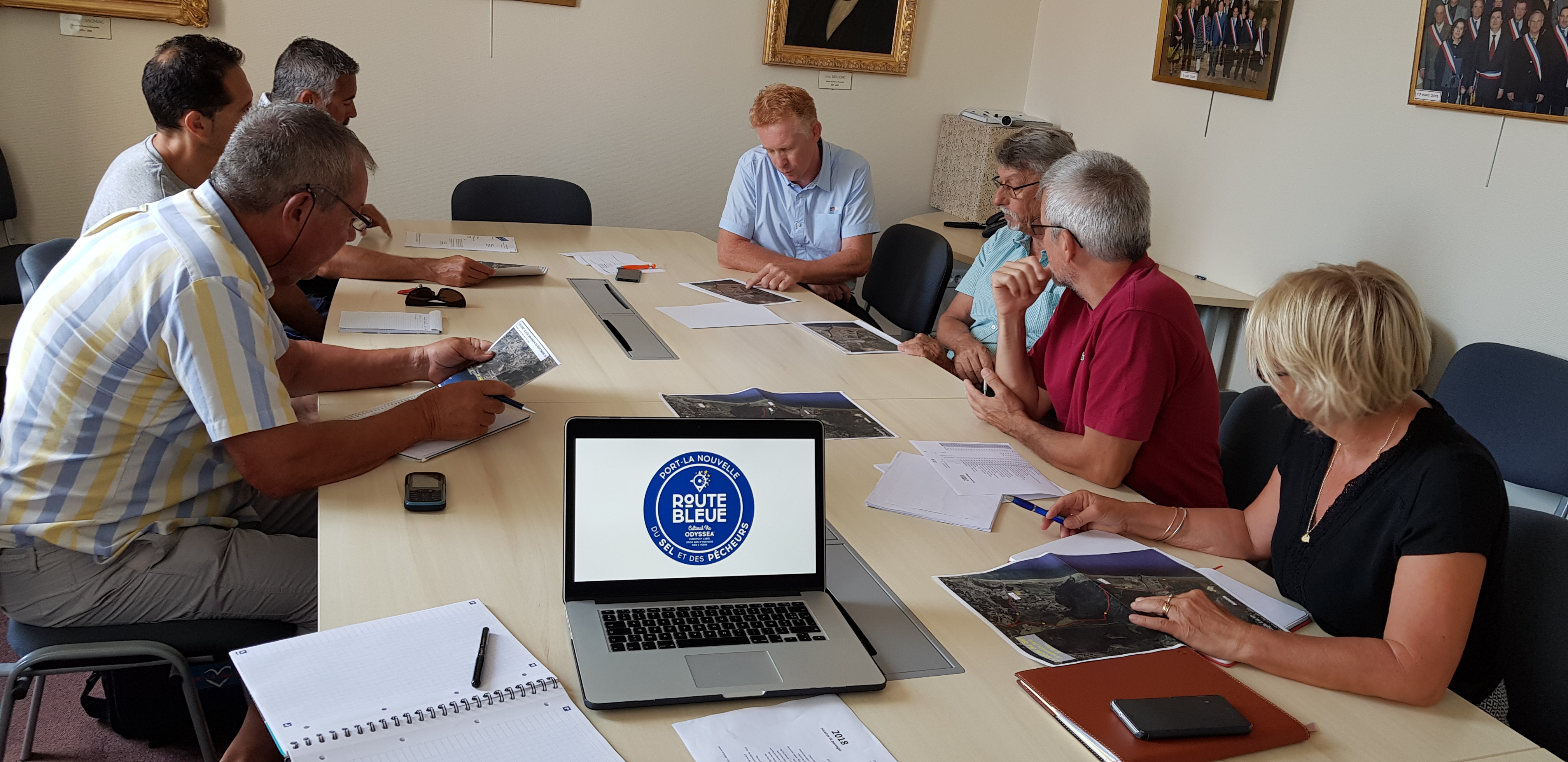 Réunion avec la Mairie de Port-La Nouvelle sur l’organisation de la Course Gourmande de la Route Bleue du Sel et des Pêcheurs®