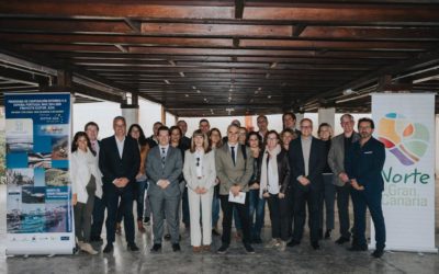 Les partenaires ECOTUR_AZUL réunis pour la Conférence transnationale du projet, à Las Palmas de Gran Canaria