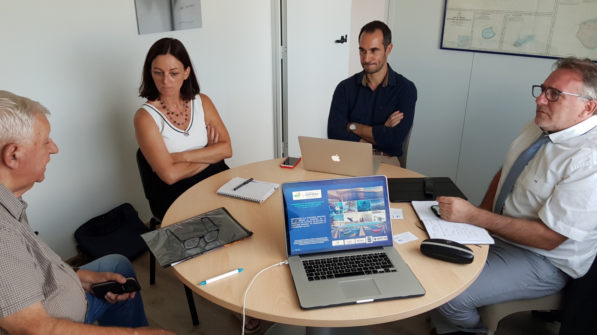 Présentation au Cluster Maritime de La Réunion du Livre Bleu Odyssea du Territoire de la Côte Ouest