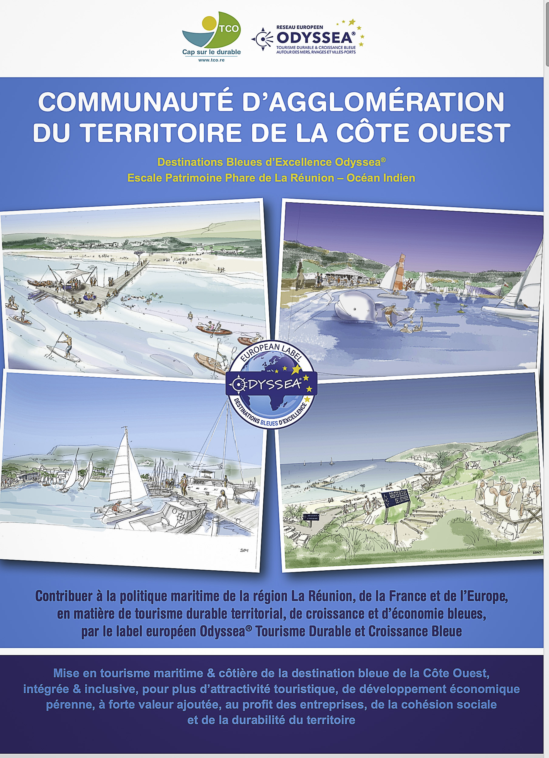 Le projet Odyssea® du Territoire de la Côte Ouest, cité dans le compte-rendu du Comité France Maritime