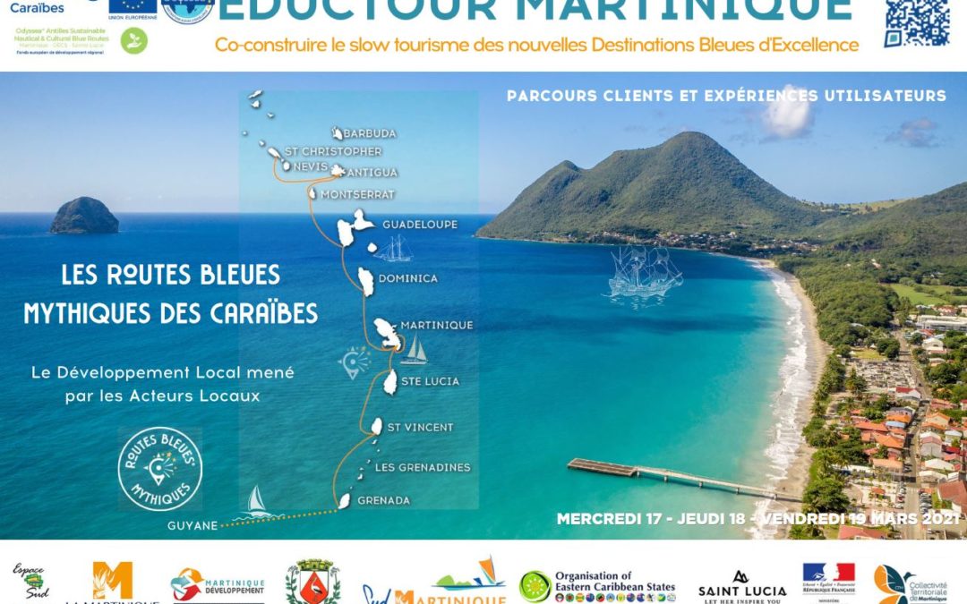 Jour J pour l’éductour des Routes Bleues® Mythiques de la Martinique et des Caraïbes, pour une façon innovante et durable de découvrir la Martinique  !