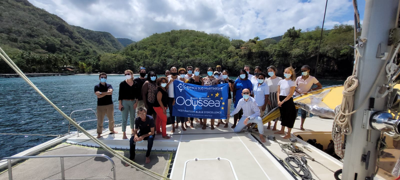 Les 1ères photos de l’éductour des « Routes Bleues Mythiques de la Martinique et des Caraïbes », en présence de toutes les forces vives du territoire de la Martinique !