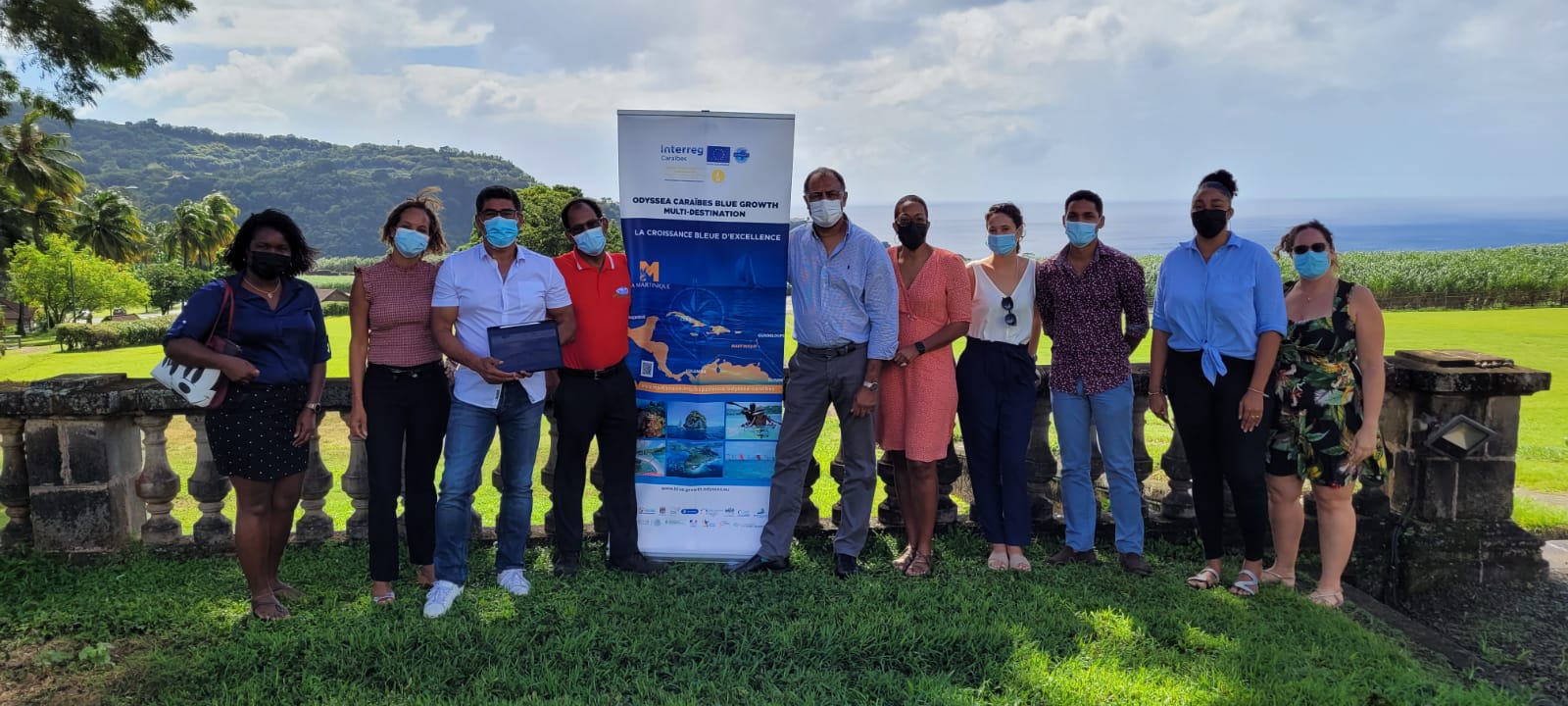 Les rhumiers du CODERUM réunis autour de la Route Bleue Mythique de la Canne à sucre au Rhum patrimoine de la Martinique vue de la Mer